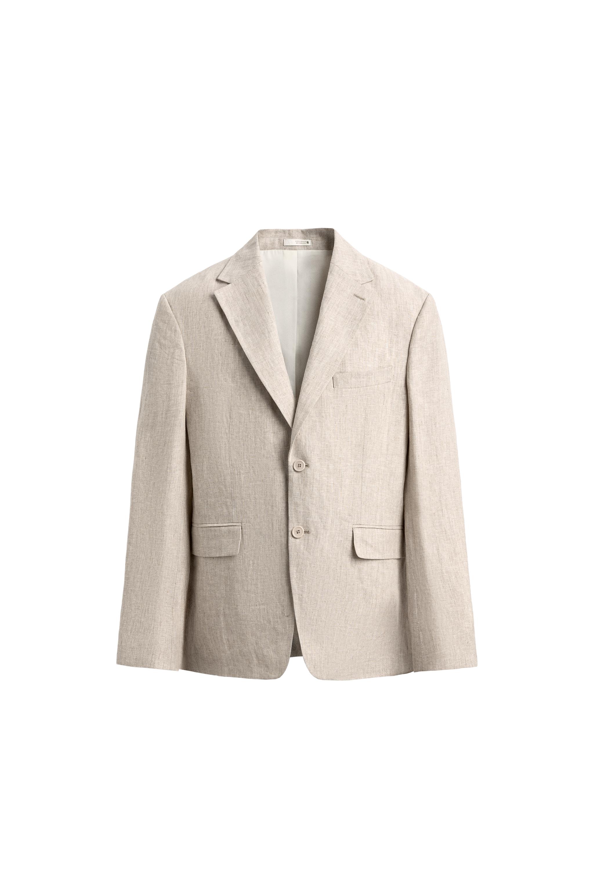 100% LINEN SUIT JACKET